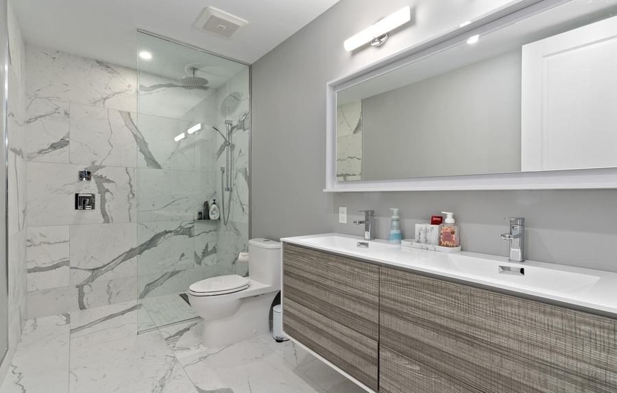 Lower level bathroom