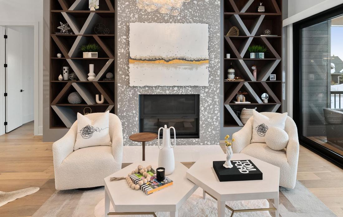 Open concept dining and living